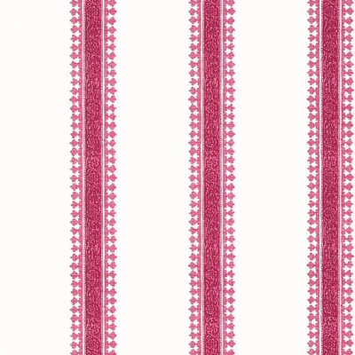 Thibaut Cambridge Stripe Wallpaper in Raspberry